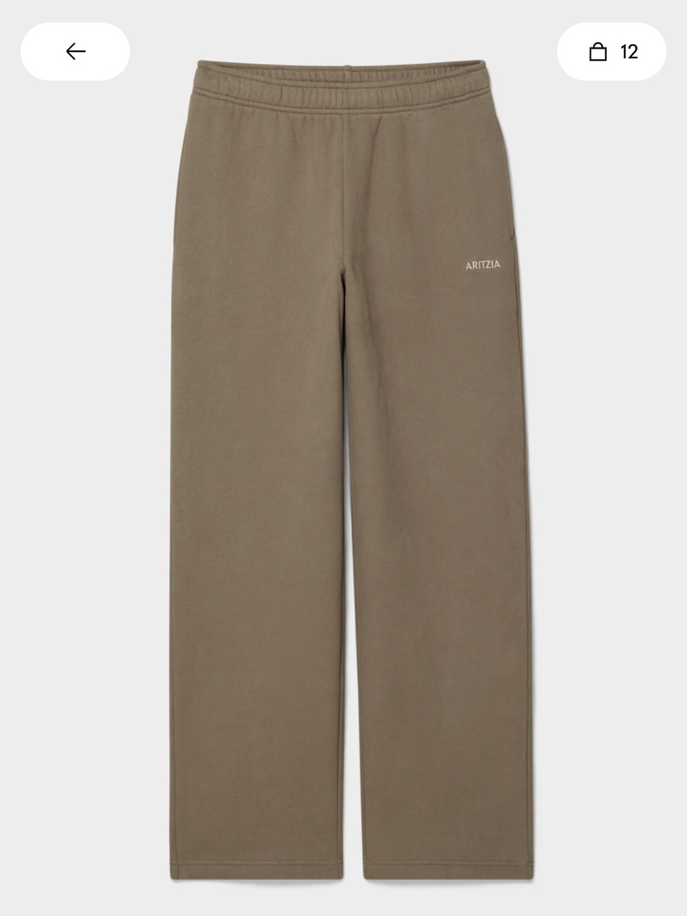 Aritzia Sweatpant in Beige/Brown